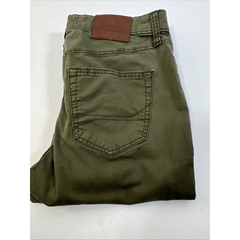 Hollister Mens Epic Flex Skinny Green Denim Jeans Size 30